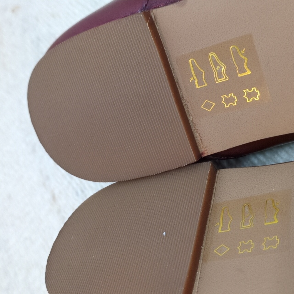 Madewell Burgundy Leather Flat Loafers - image 6